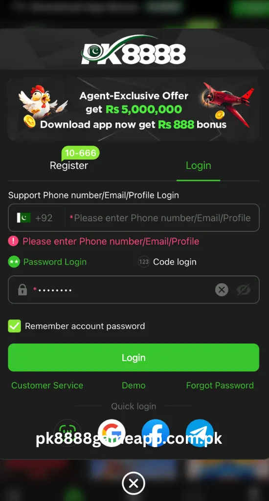 pk8888 login